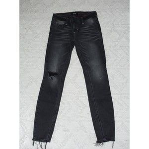 Cello womens Jeans Size 3 Black Distressed Skinny Jeans
